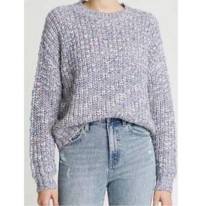 Pistola Eva Melange Knit Sweater Rainbow Confetti Oversized Wool Alpaca Small